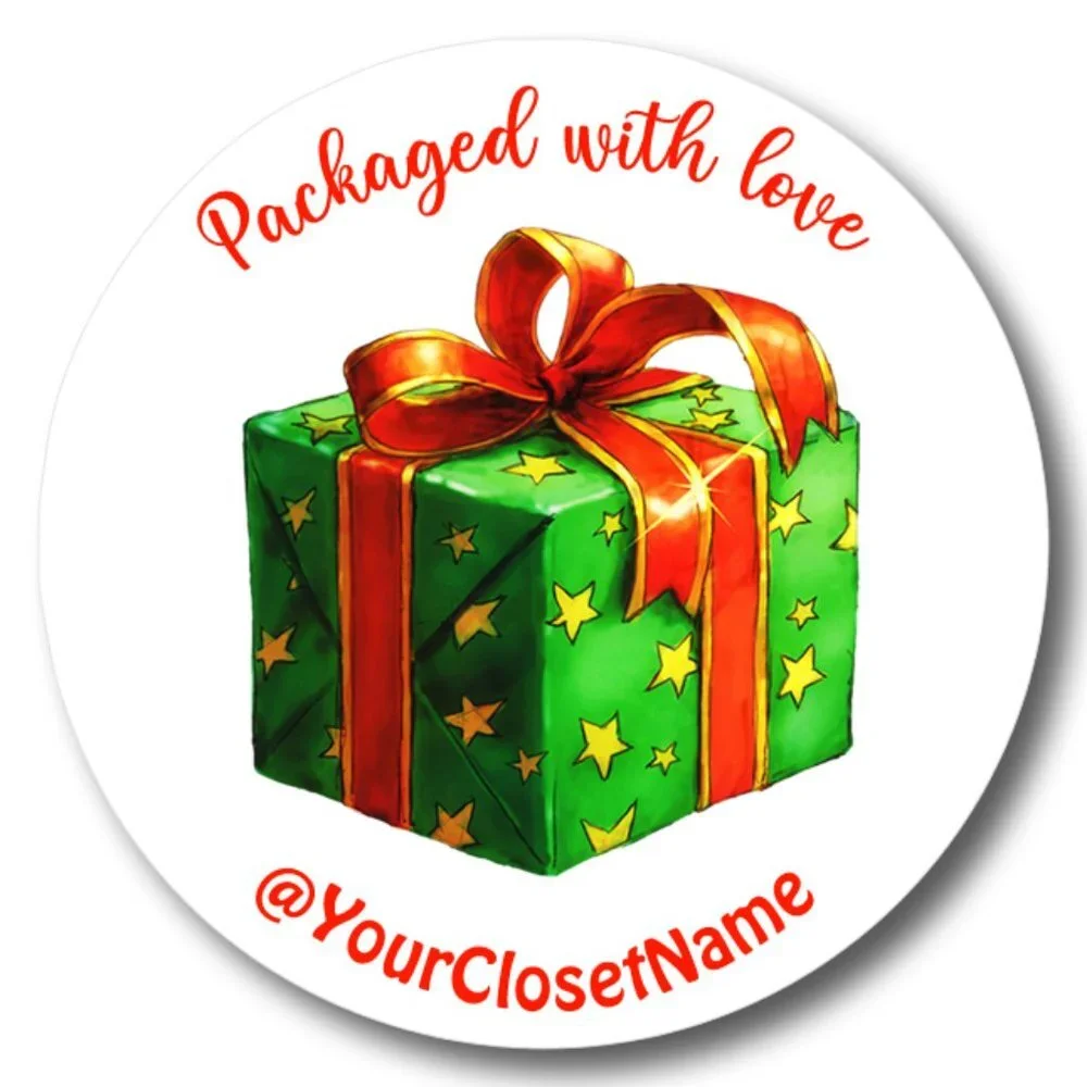♥️ 5x25 / 60 Christmas Thank you Stickers 2